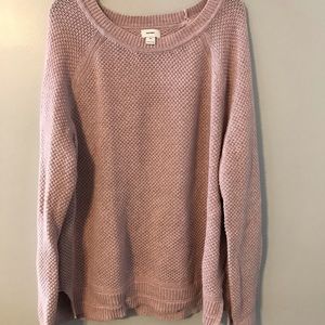 Pink Old Navy sweater.